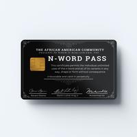 N-Word Pass Custom Vinyl Credit Card Sticker by CC Wraps