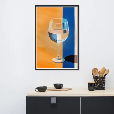 Refined Elegance - Wine Glass Reflections