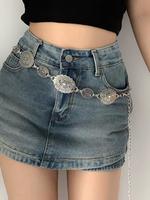 Women's Punk Style Ethnic Pattern Western Belt, Vintage Trendy Adjustable Strap Belt, Fashionable Clothes Accessories for Dai...