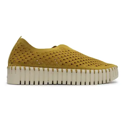 Ilse Jacobsen Tulip 3373 Textile Women's Slip On Shoes - Golden Rod - Size:US 11 Women