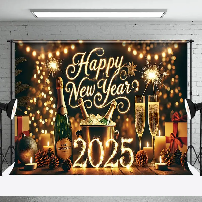 Celebrate New Year With Songta Beer At Night Backdrop - Aperturee