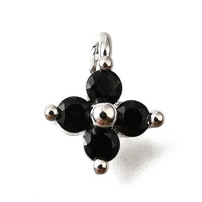 Brass Micro Pave Cubic Zirconia Pendants