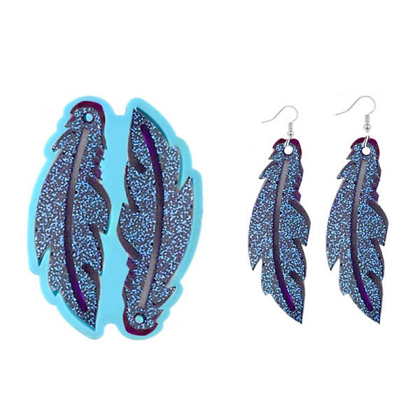 Feather Pendant DIY Feather Silicone Molds