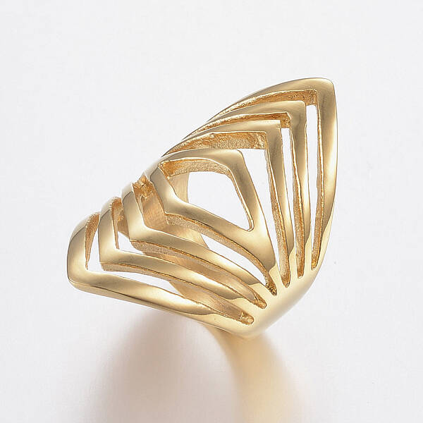 Ion Plating(IP) 304 Stainless Steel Wide Band Finger Rings
