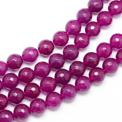 Natural White Jade Bead Strands