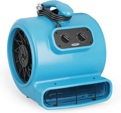 AlorAir® Wholesale Pack GE3000T Air Mover Blower Fan with Timer and 3 Speeds, 5 Adjustable Angles for Floor Drying