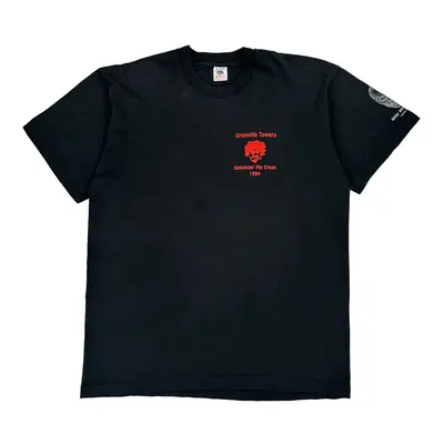 Single Stitch Granville Towers Fruit Of The Loom Graphic T-Shirt - XL Black Cotton