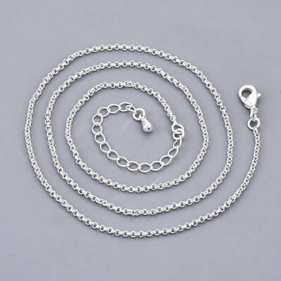 Long-Lasting Plated Brass Rolo Chain Necklaces