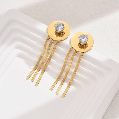 Fashionable Vintage Tassel Stud Earrings for Women