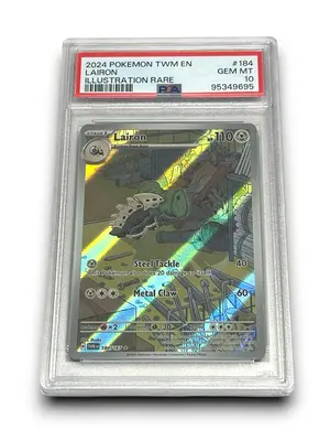 PSA 10 Lairon Illustration Rare Pokemon Twilight Masquerade (TWM) #184 English Qty 1 Graded GEM MINT