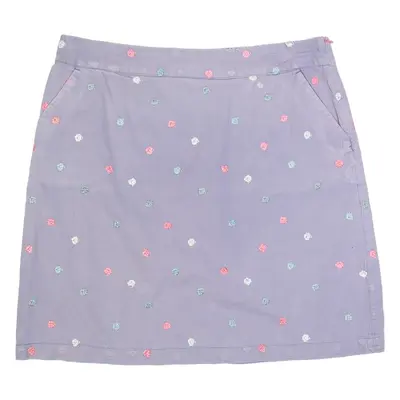 WHITE STUFF Womens Straight Skirt Purple Short Spotted UK 12