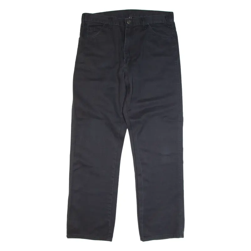 DICKIES Workwear Mens Trousers Blue Regular Straight W36 L32