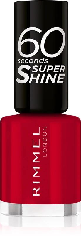 Rimmel 60 Seconds Super Shine - Nail Polish 8 ml 313 Feisty Red