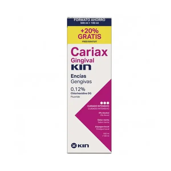 Kin Cariax Collutorio Gengivale 500ml + 100ml Gratis