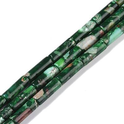 Dyed Synthetic Imperial Jasper Beads Strands
