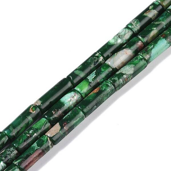 Dyed Synthetic Imperial Jasper Beads Strands