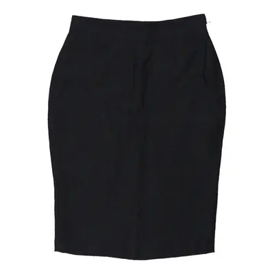 Les Copains Midi Skirt - 29W UK 10 Navy Linen Blend | Size: UK 10