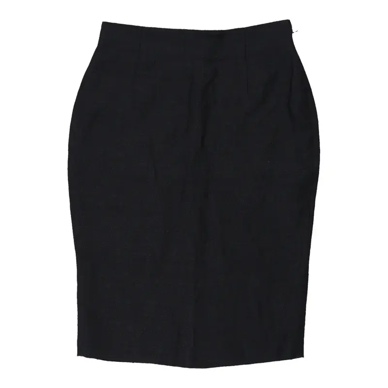 Les Copains Midi Skirt - 29W UK 10 Navy Linen Blend | Size: UK 10