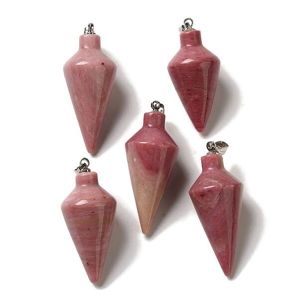 Natural Rhodonite Pendants