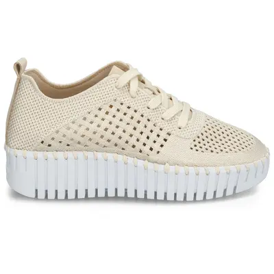 Ilse Jacobsen Tulip 4271 Polyester Women's Lace Up Shoes - Kit White - Size:US 7 Women