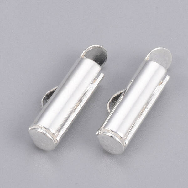 Brass Slide On End Clasp Tubes