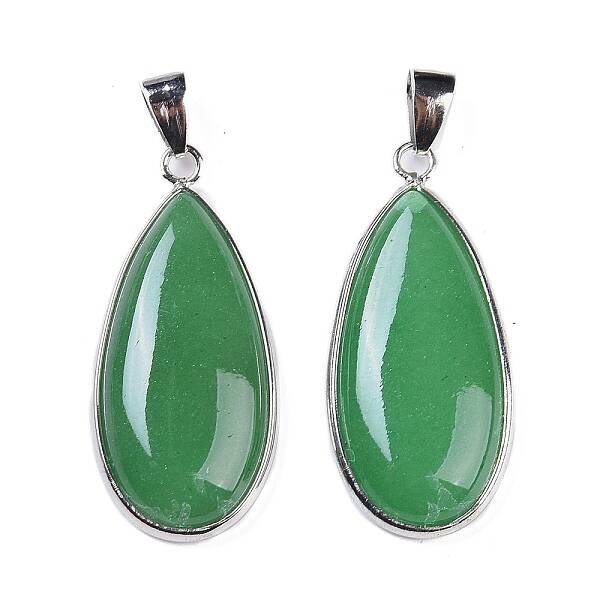 Natural Green Aventurine Pendants