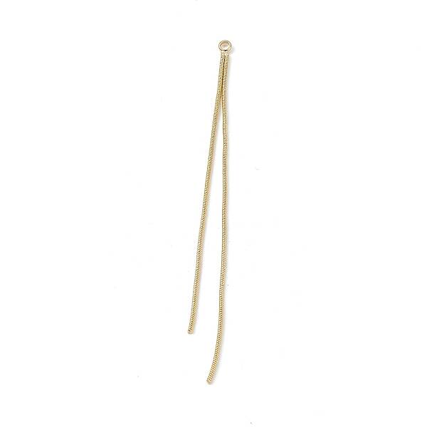 Brass Round Snake Chains Tassel Big Pendants