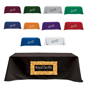 1 Custom Flat 4-sided Table Cover - fits 8 foot standard table: ...