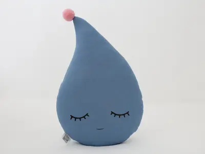 Blue Heaven Raindrop Pillow