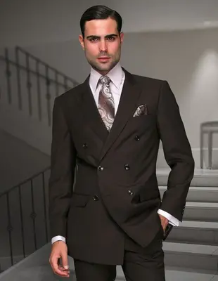 Men's 2-Piece Wool Suit Solid Colored 100% Wool Fashionable Fit Shop Now