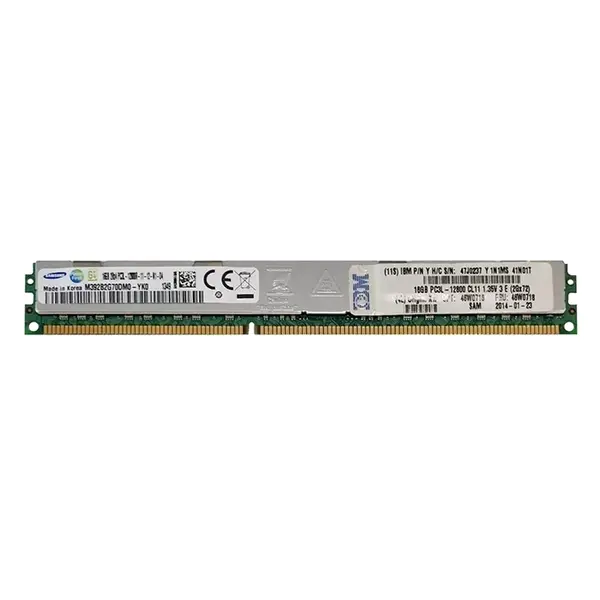 IBM 46W0716 | 16GB DDR3-1600MHz PC3-12800 ECC Registered VLP RDIMM CL11 2Rx4 1.35V 240-Pin Memory Module