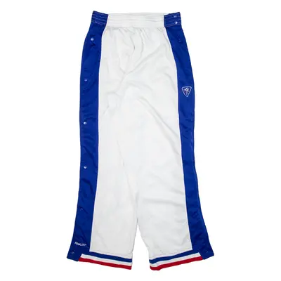 REEBOK Popper Womens Track Pants White Straight XL W28 L30