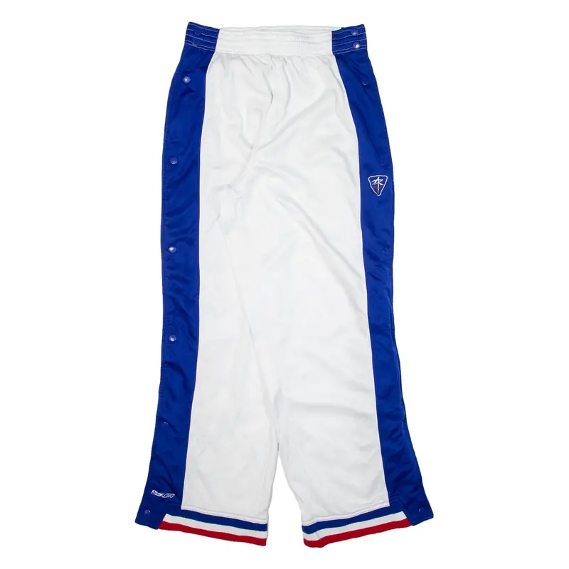 REEBOK Popper Womens Track Pants White Straight XL W28 L30