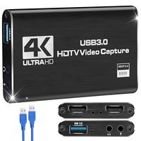 4K HDmi Capture Card for Streaming, Full HD 1080P 60FPS USB Cam Link Game Audio Video Capture Card Works for MacBook Pro Air ...
