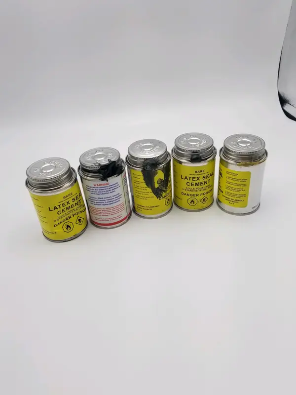 Open Box Bare Drysuit Latex Seal Cement (4 oz) - 4 Cans+ 1 Trident Can (Set Of 5 Cans)
