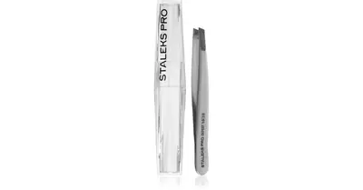 Staleks Expert 10 Eyebrow Tweezers Type 3 - Eyebrow tweezers with wide and tapered tip