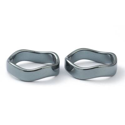 Non-magnetic Synthetic Hematite Finger Rings