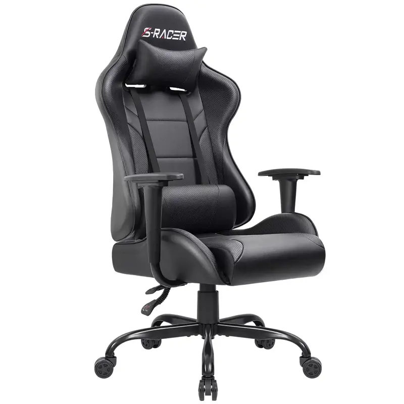 FURMAX Gaming Chair Office Chair High Back Racing Computer Chair PU Leather Adjustable Seat Height Swivel Chair Ergonomic Exe...