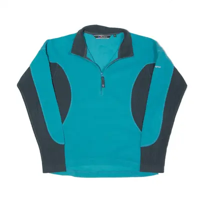 BERGHAUS Lightweight Fleece Blue 1/4 Zip Womens UK 8