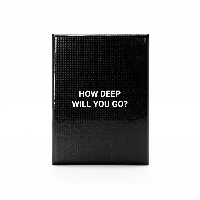 HOW DEEP WILL YOU GO? Original - Deep Question Card Game For Deeper Connections With Friends, Family, Partner, Strangers, Any...