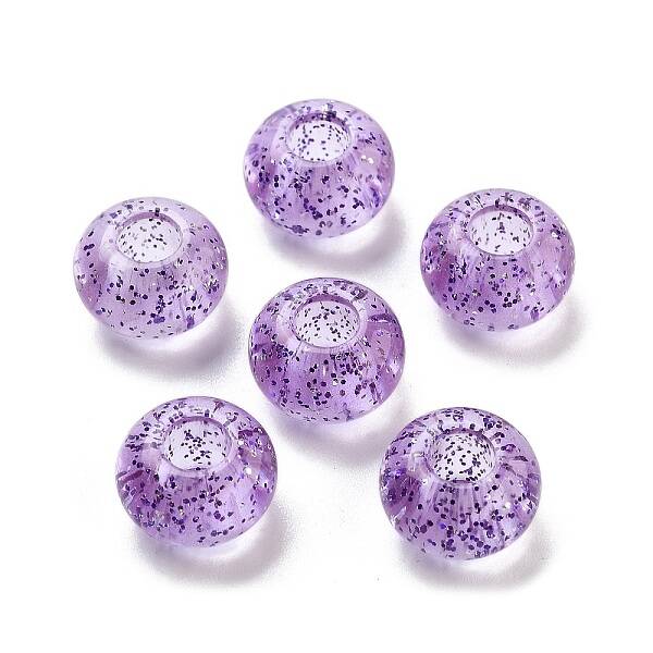 Transparent Acrylic European Beads