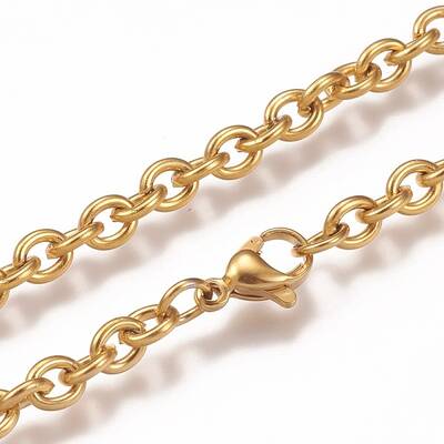 304 Stainless Steel Cable Chain Necklaces