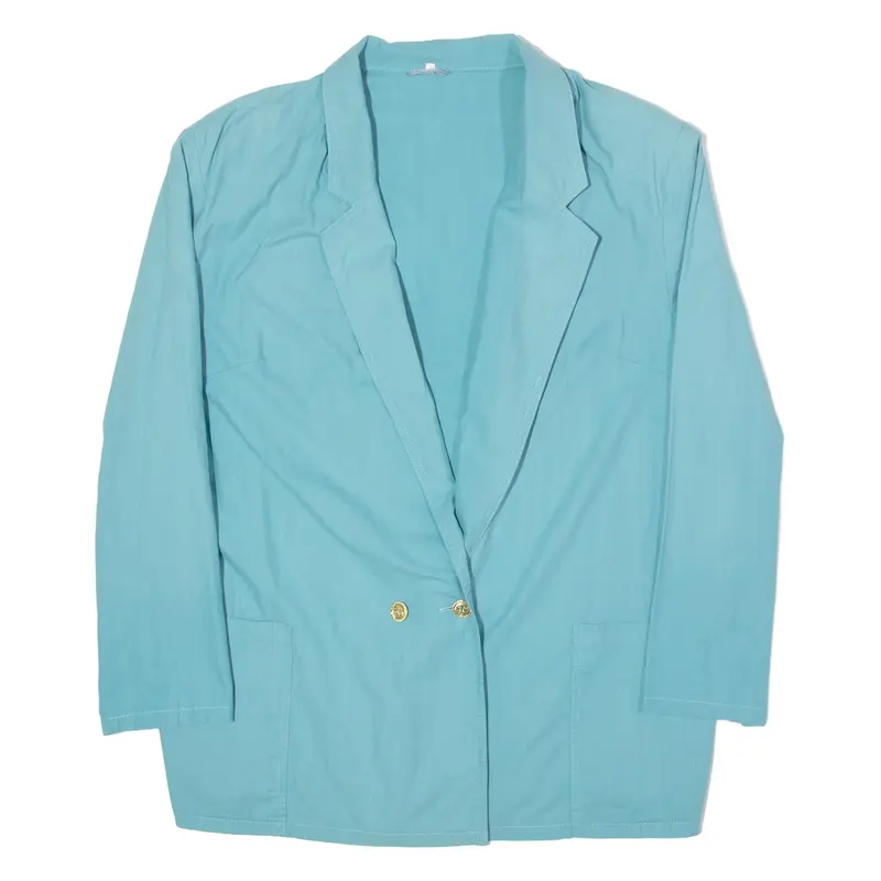 Womens Blazer Jacket Green 90s UK 20