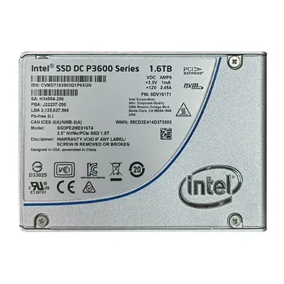 Intel SSDPE2ME016T401 | DC P3600 1.6TB Multi-Level Cell PCI Express 3.0 x4 NVMe U.2 2.5-Inch Solid State Drive