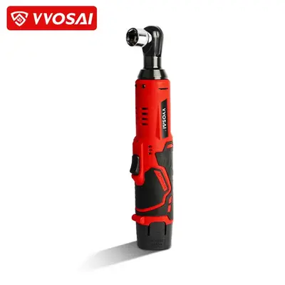 VVOSAI Electric Right-angle Wrench Power Tools with Accessories, 1 Set 12V 45NM 3/8\