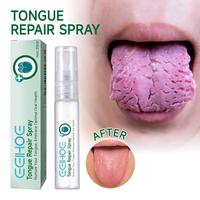 Tongue Repair Spray Repair White tongue coating to relieve dry, cracked and swollen tongue Oral care spray Pink Moisturizer