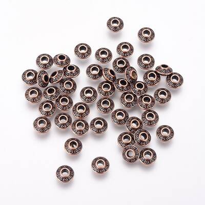 Tibetan Style Alloy Spacer Beads