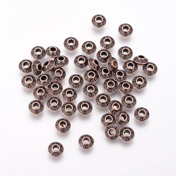 Tibetan Style Alloy Spacer Beads