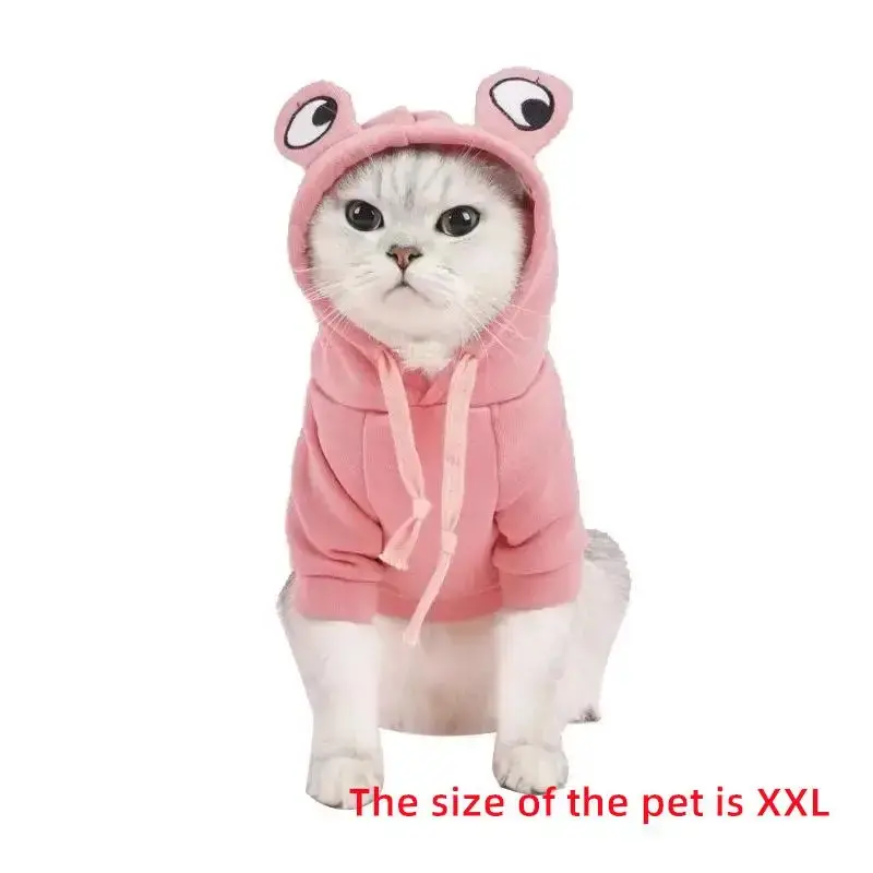 Frog Design Dog Hoodie, 1 Count Cute Green Frog Sweater for Dogs, Two-leg Pullover for Small Medium Large Dogs, Fashion Sweat...