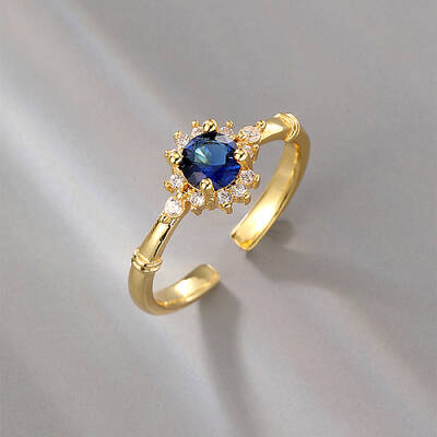 Brass Open Cuff Rings for Women